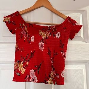 Dynamite Red Floral design